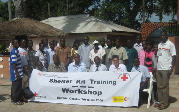 Red Cross On Shelter Kit Training